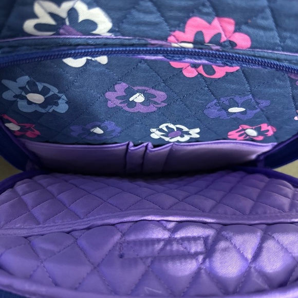 Vera Bradley Blue Floral Quilted Backpack - Picture 4 of 10